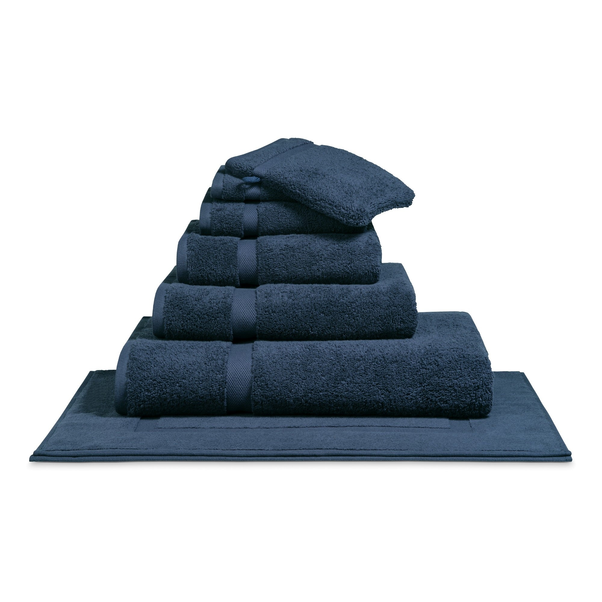 Ranger Badtextiel Blue Ink | 90 x 180 cm | Blauw | Katoen