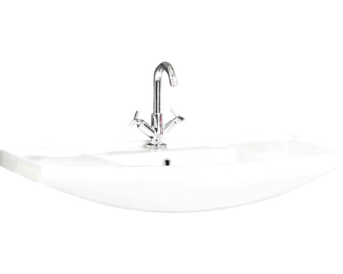 FACKELMANN Half-inbouwwastafel Serie A-Vero 102 cm wit