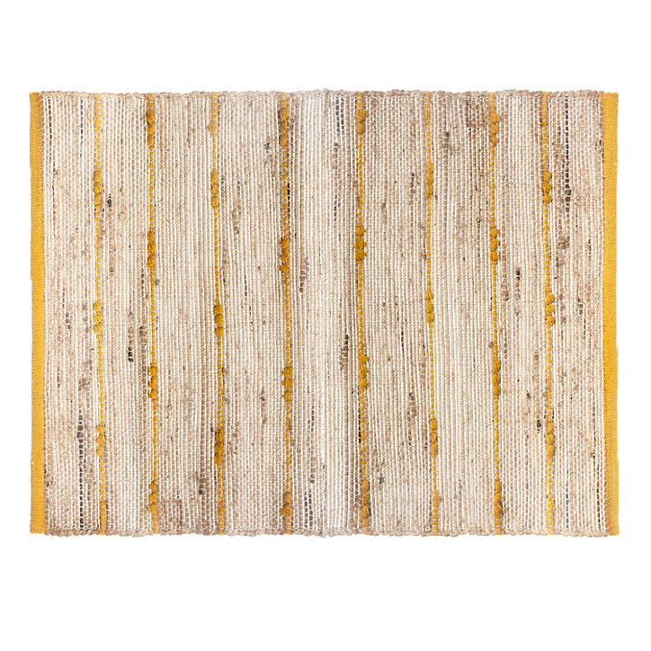 Tapis jute à rayure Atmosphera couleurs assorties L.90 x l.60 cm