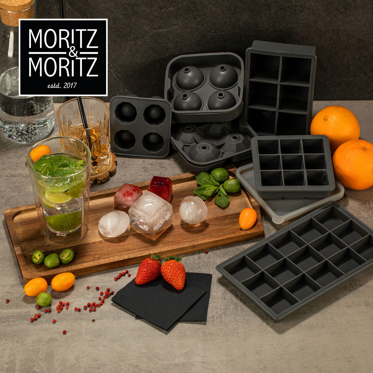Moritz & Moritz Eiswürfelform eckig 2 er Set