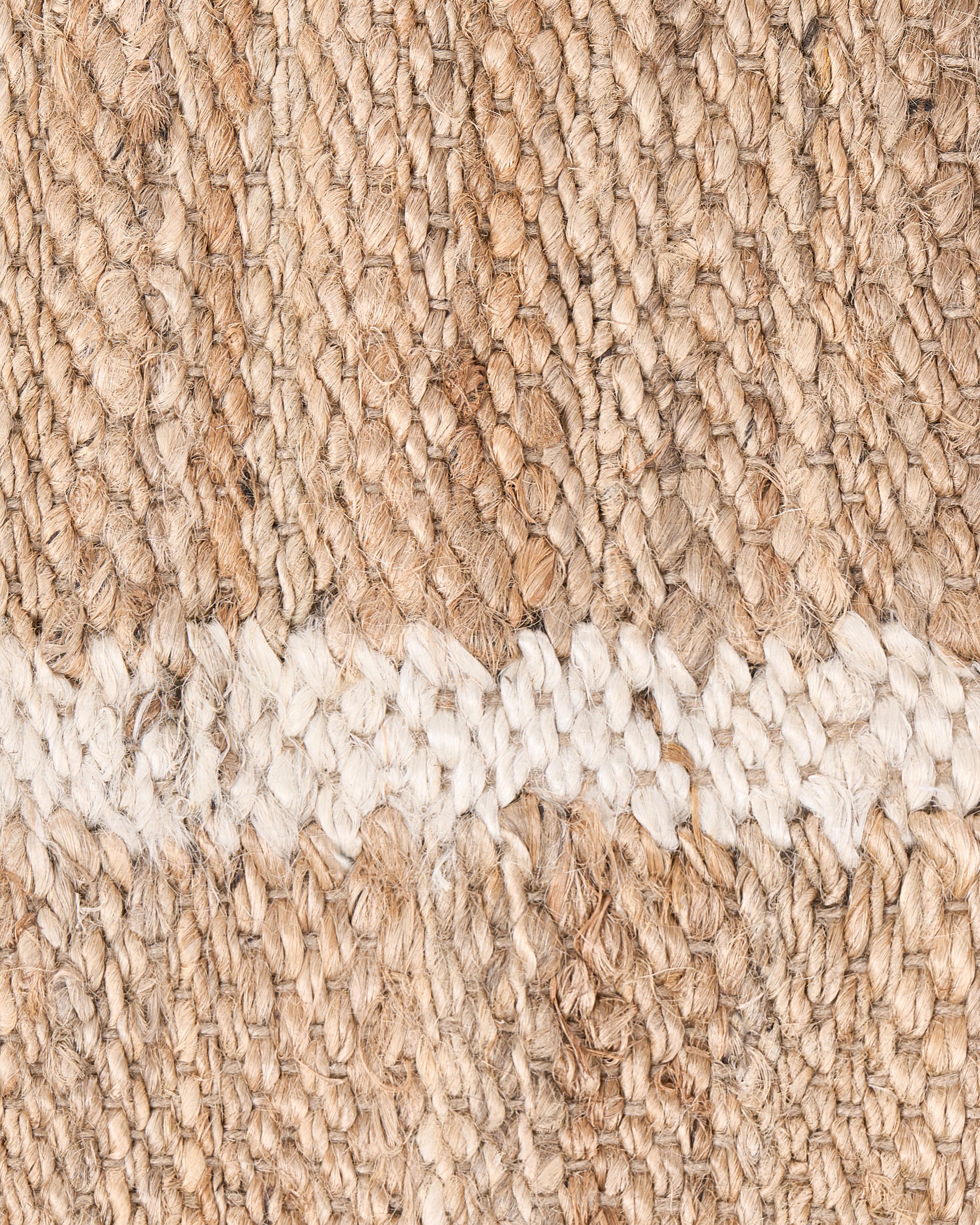 Vloerkleed GONDIA Lichtbeige 160 x 230 cm Jute