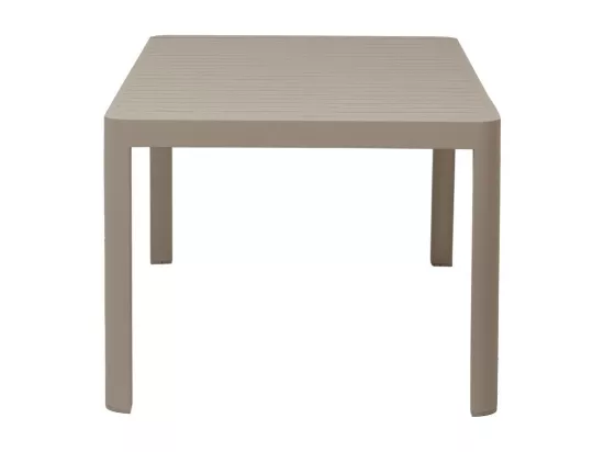 Table de jardin rectangulaire en aluminium taupe Kaïa
