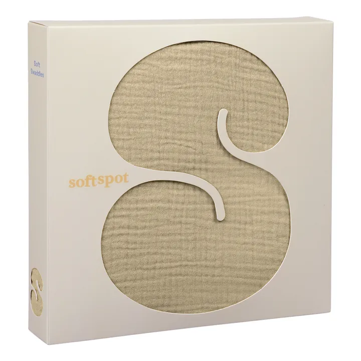 Soft Spot Lange d'emmailottage en coton bio 120x120 cm | Hojicha
