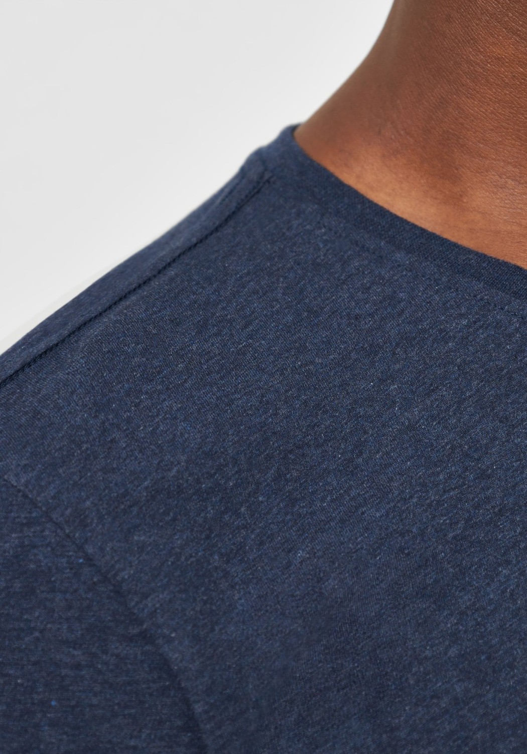 Knowledge Cotton Apparel T-Shirt Basic Tee Insigna Blue Melange