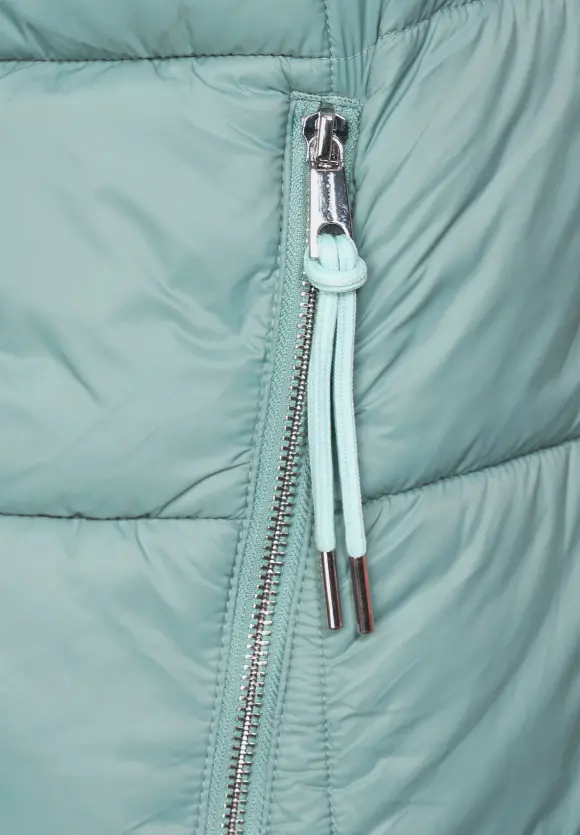 Wintermantel mit Kapuze - polar mint