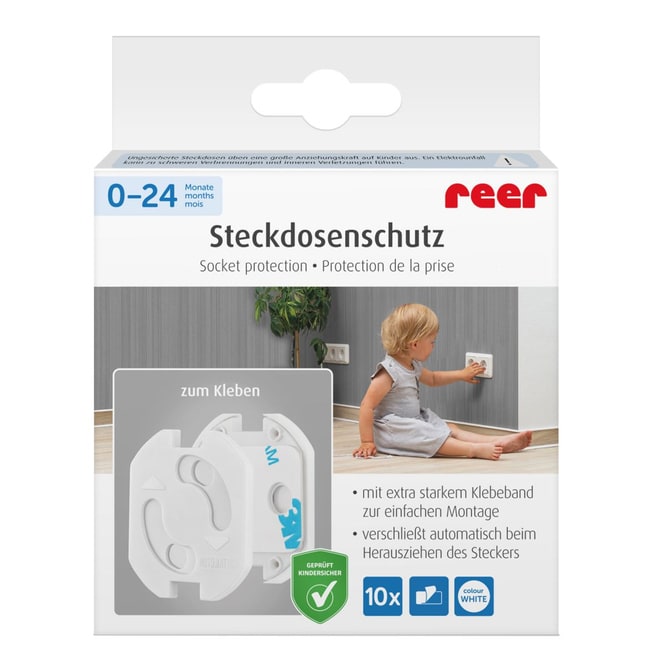 Reer - Steckdosenschutz 10er - weiß
