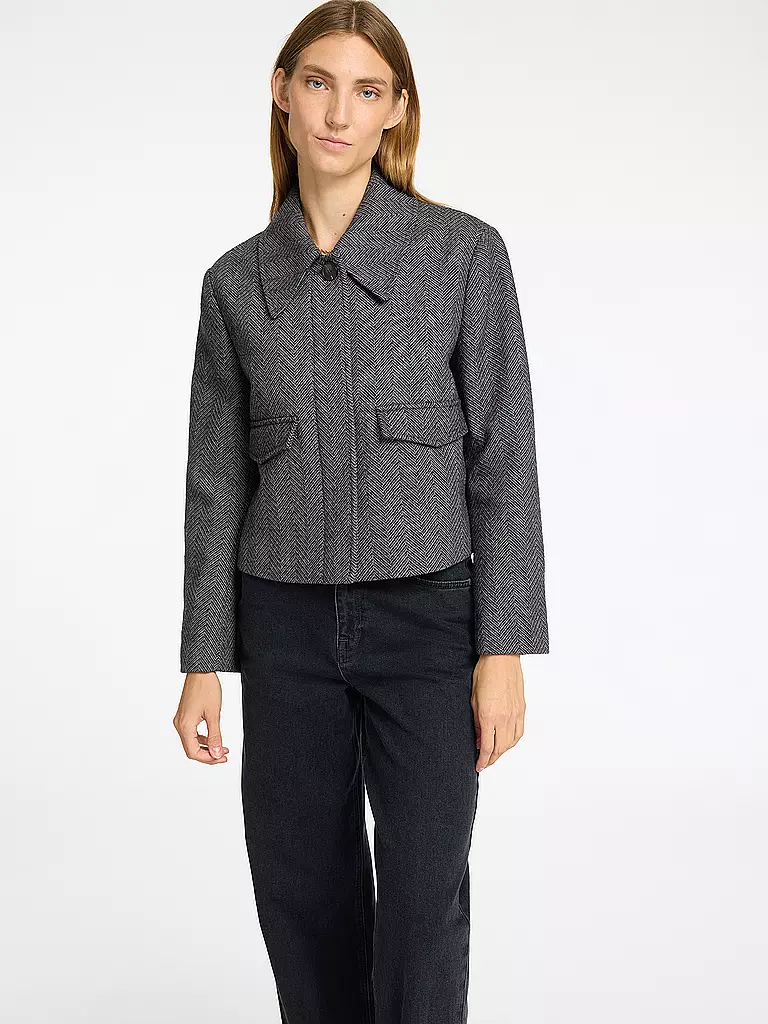 SELECTED FEMME Wolljacke SLFHENNY grau