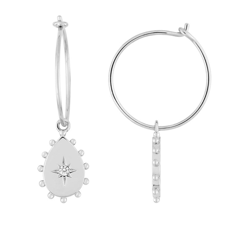 Boucles d'oreilles Femme - Oxyde de zirconium - Argent 925