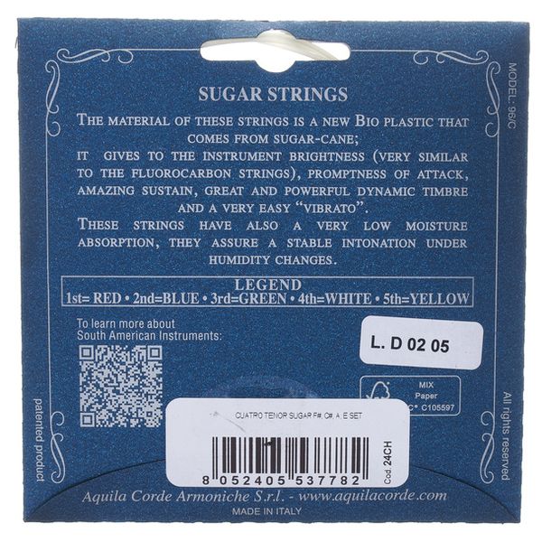 Aquila 24CH Sugar Series Cuatro Tenor