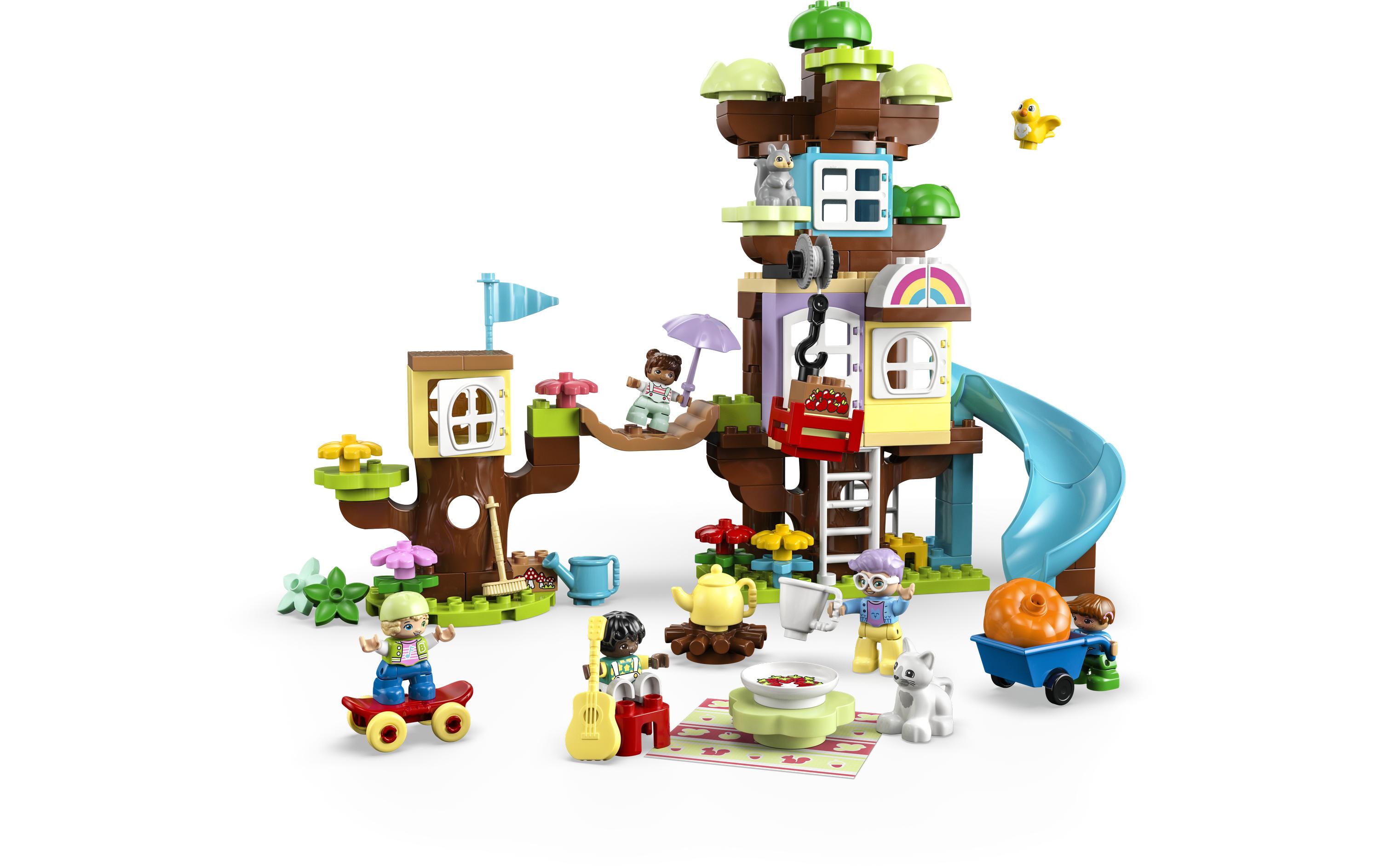 DUPLO® 3-in-1-Baumhaus 10993Outdoor-Abenteuer mit einem Spielzeug-Baumhaus zum Umbauen