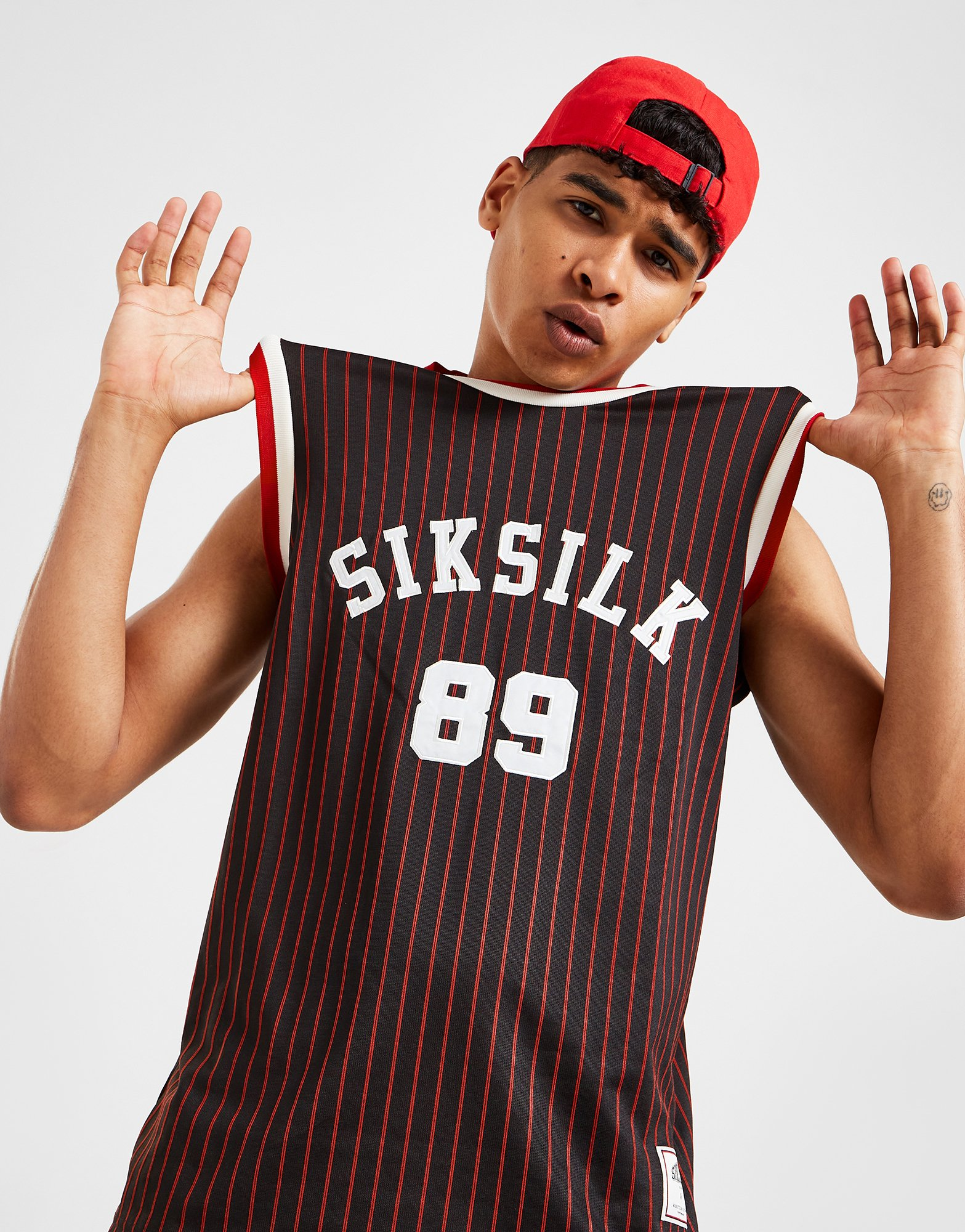 SikSilk Débardeur Basketball Rétro Classique Homme