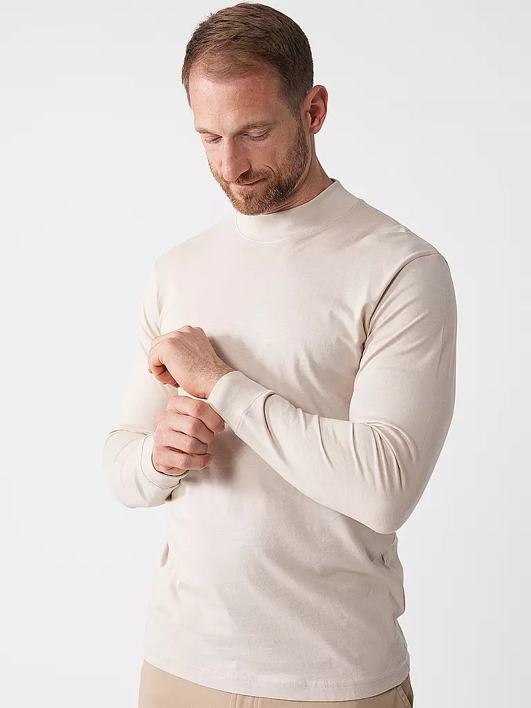 RAGMAN Rollkragenshirt beige