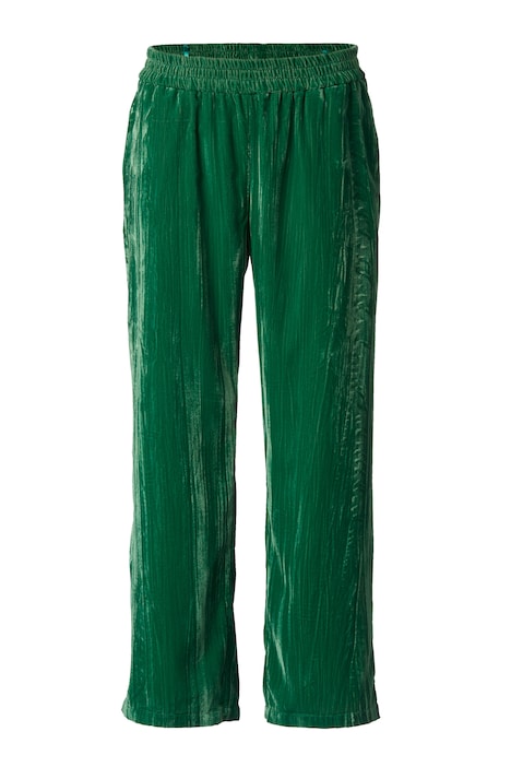 Samthose, Straight Fit, Crash-Optik, Elastikbund