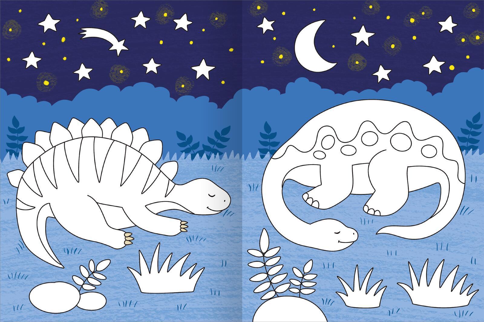 Mein großes buntes Malbuch - Dinosaurier
