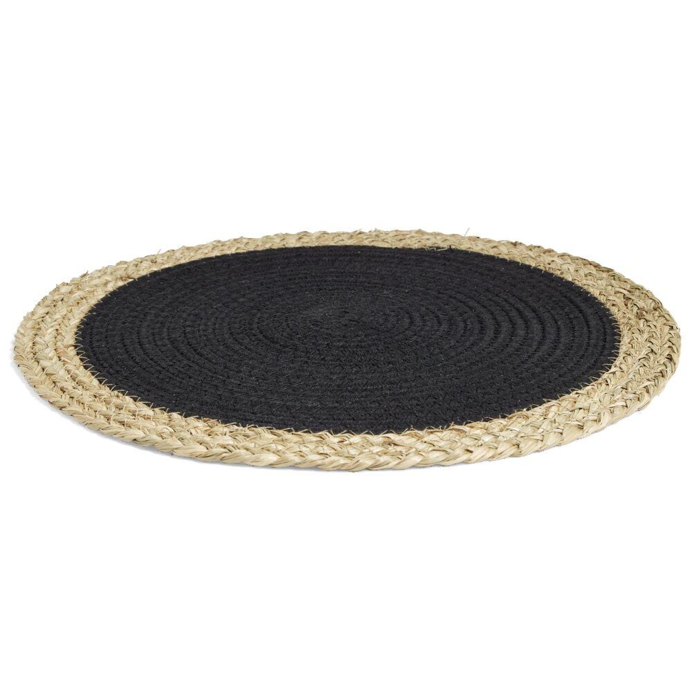 Set de table en coton tressé Ø38cm - 2 coloris