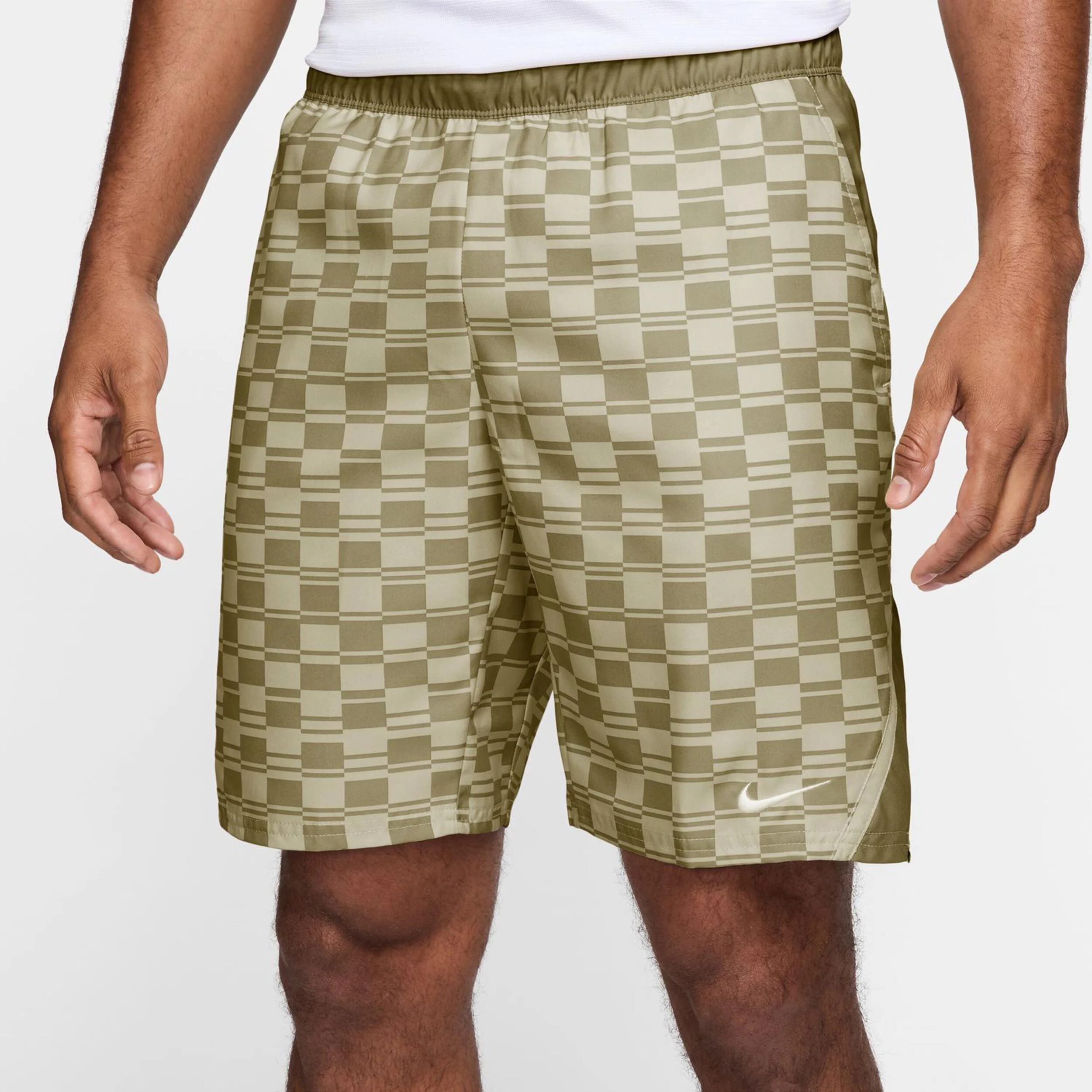 Nike Court Dri-FIT Victory High Rise 9in All Over Print Shorts Hommes - Kaki