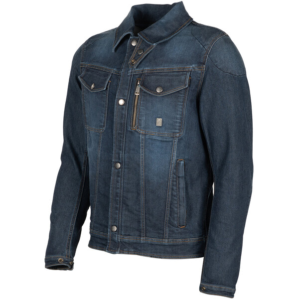 Helstons - Blouson Western Air toile coton renforcée Bleu
