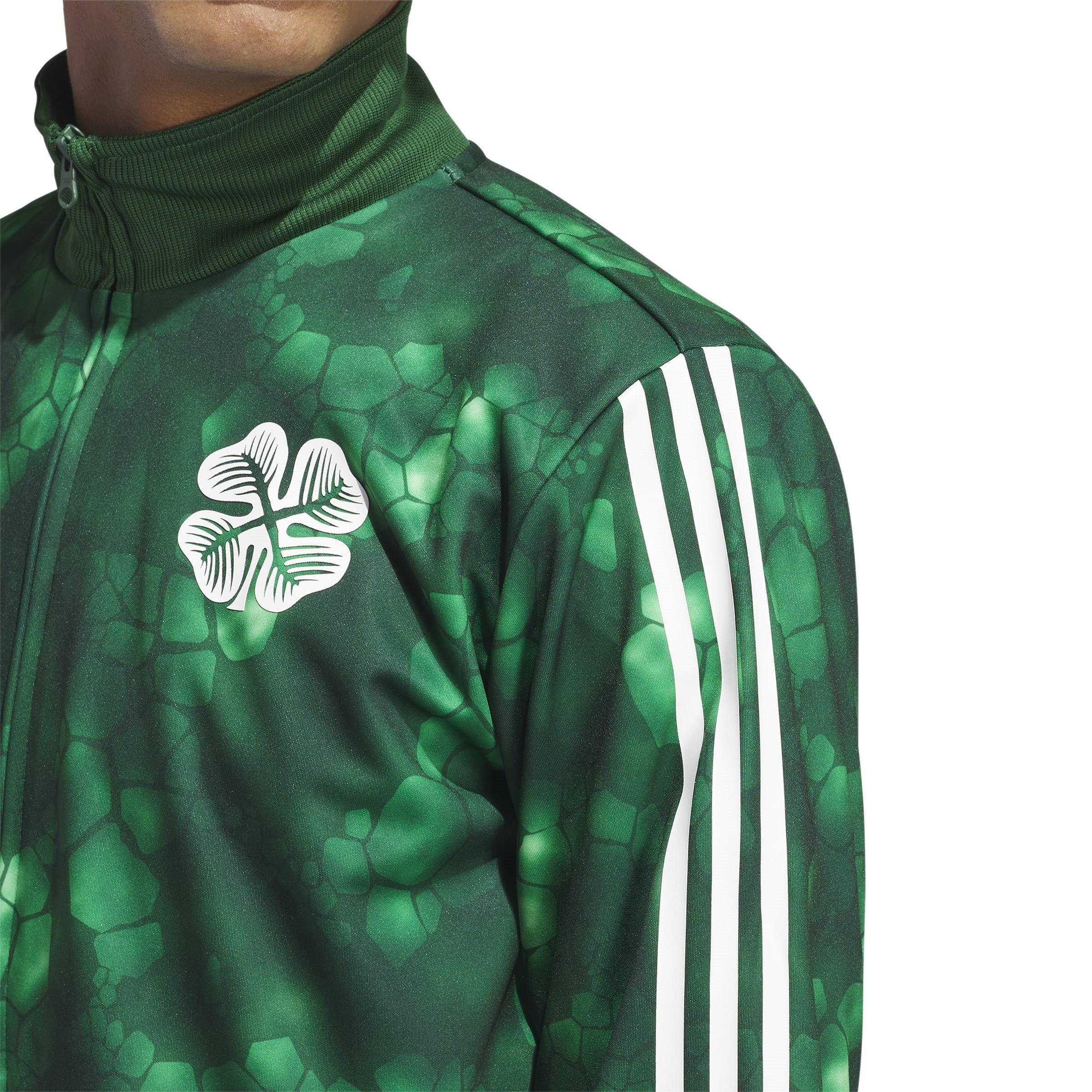 adidas Celtic Lifestyler Tracksuit Top 2023 2024 Adults