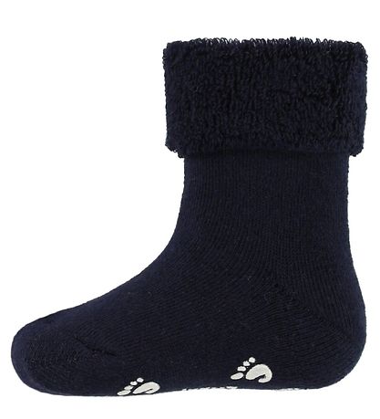 Fuzzies Babysocken - Anti-Rutsch Unterseite - Navy