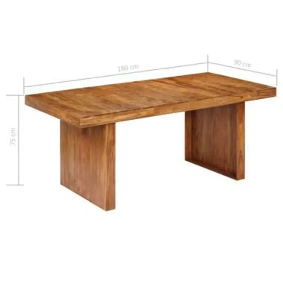 vidaXL - Eettafel - Bruin - Hout