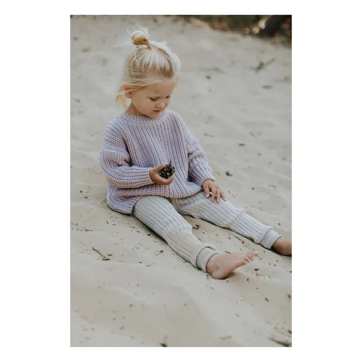Yuki Pull Chunky Coton Bio | Lilas
