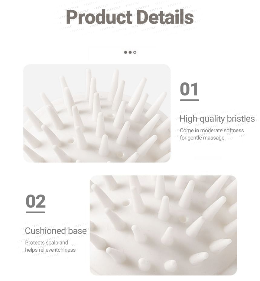 Home Simply - Siliconen Hoofdhuid Massager / Zelfklevende Haak / Set