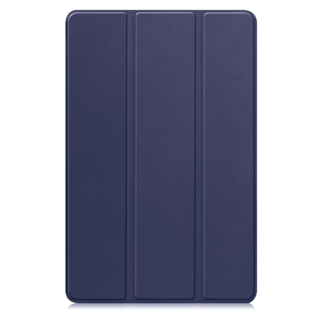 Samsung Galaxy Tab S10 FE  Plus Flipcase Hülle Ledertasche mit Aufstellfunktion Litchi Look   S-Pen Halterung - Blau