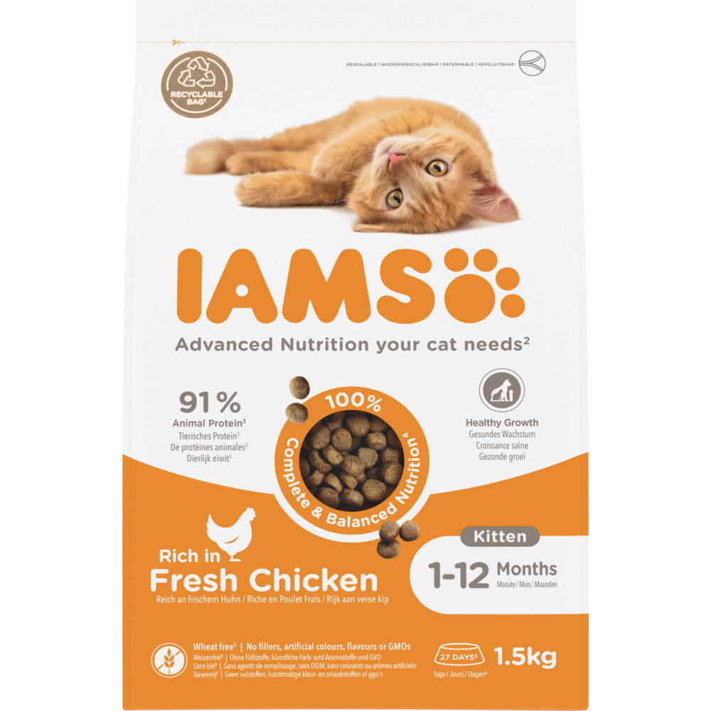 Iams Kat Kitten/Junior Kip1,5 kg