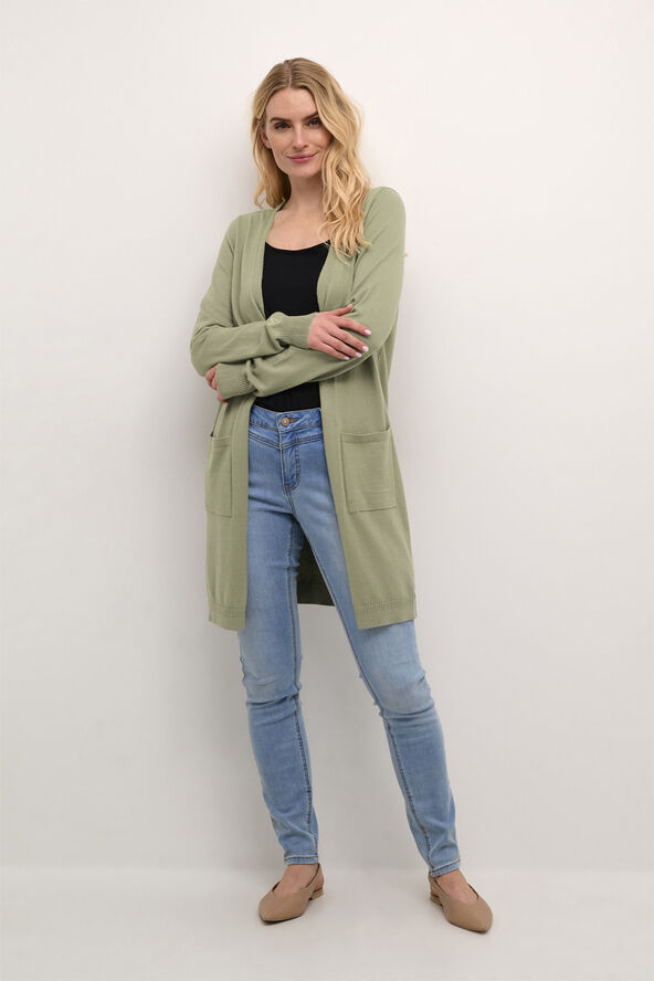 Cream CRDela Long Cardigan Overland trek