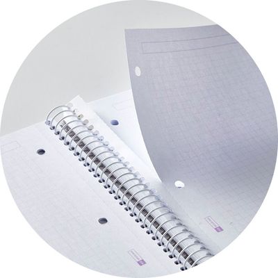 Notebook Emotions, couverture souple, A4 séyès, 80 feuilles de 1 couleur, Miquelrius, Marine.