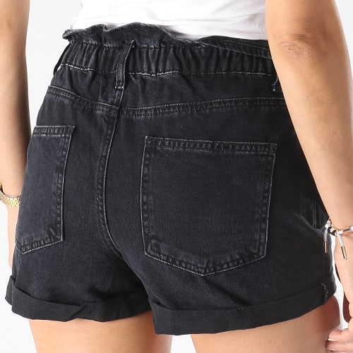 Short Jean Slim Femme Cuba Life Paperbag Noir