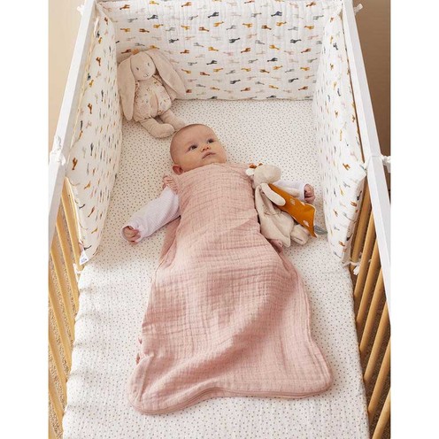 Gigoteuse 70cm Mix & Match Rose SM coton bio - NOUKIE 'S