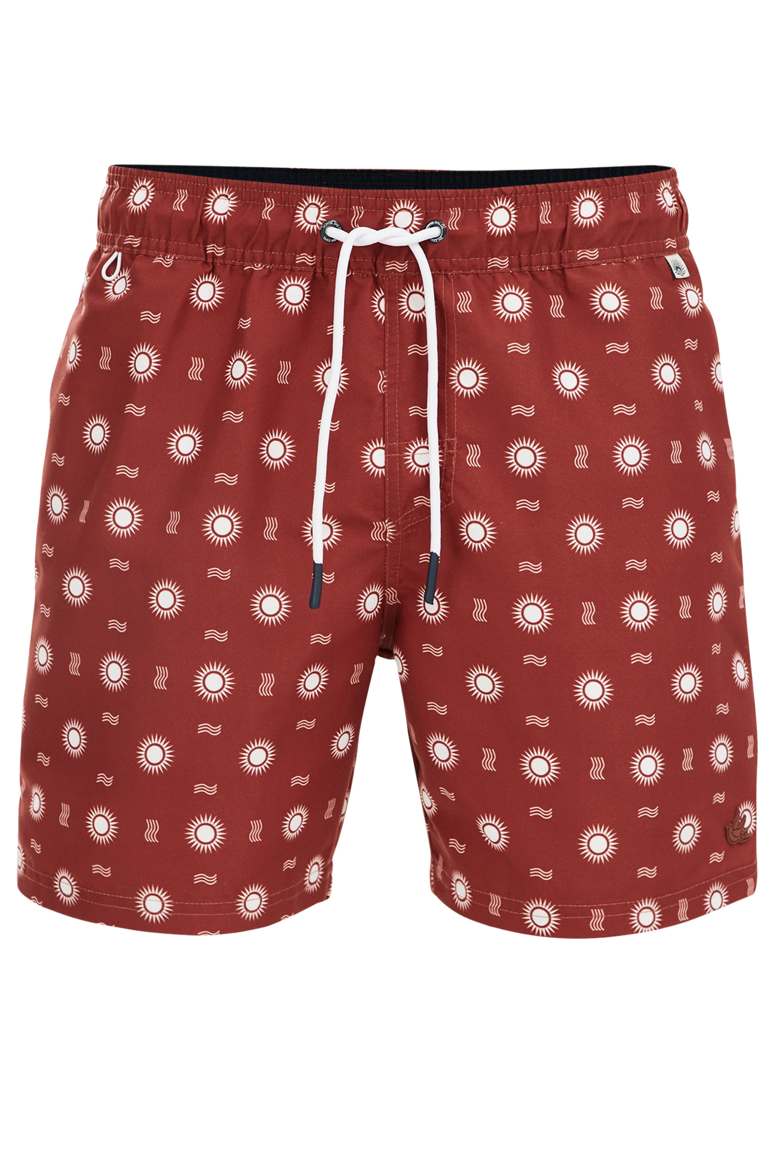 zwemshort met dessin WE Fashion Roestbruin