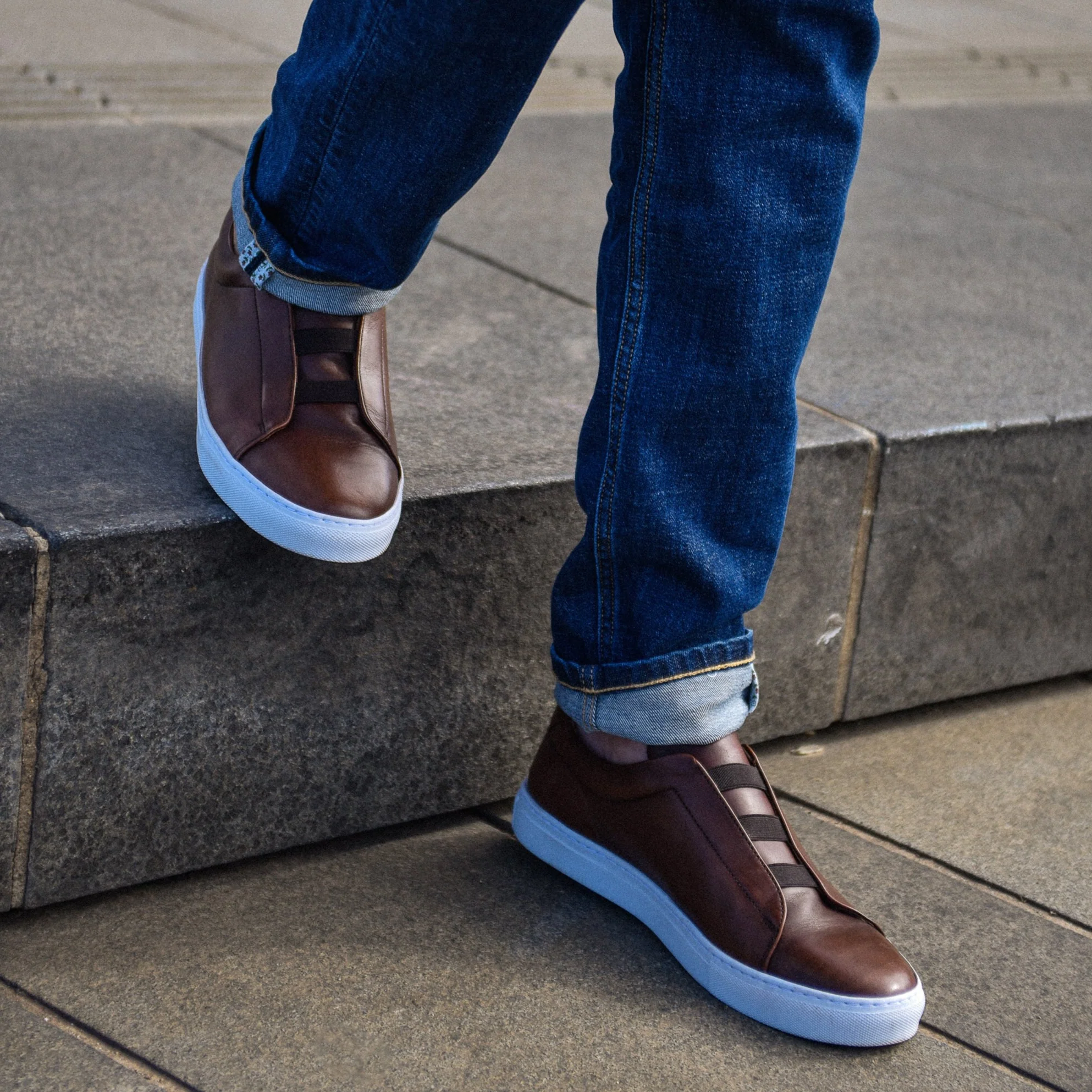 Cost-Sneakers Cuir Brown