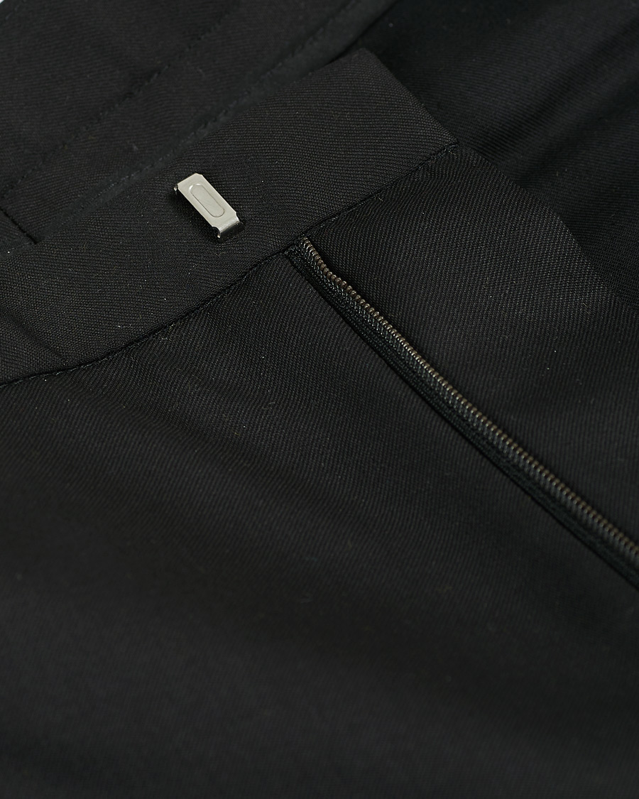 BOSS Wave Slim Fit Wool Trousers Black