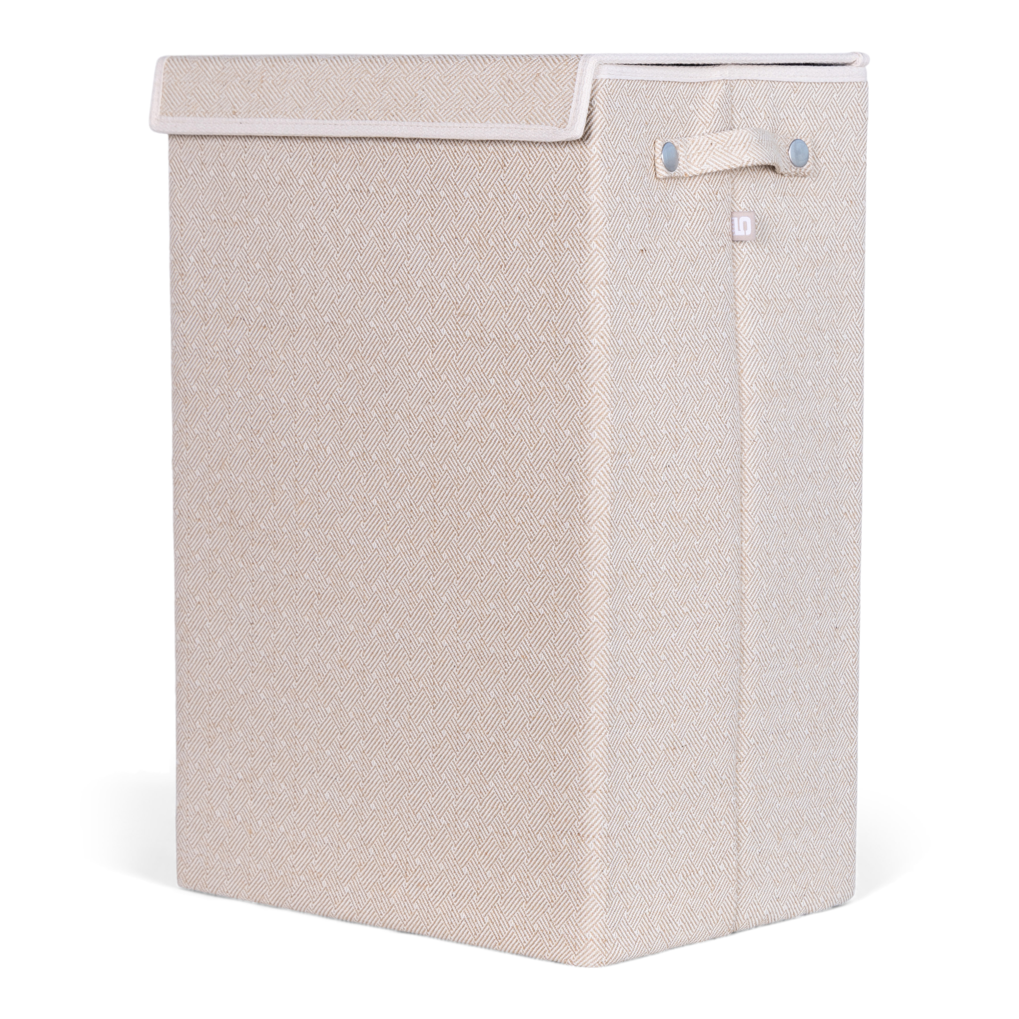 Wasmand rechthoek beige square 40x30 cm