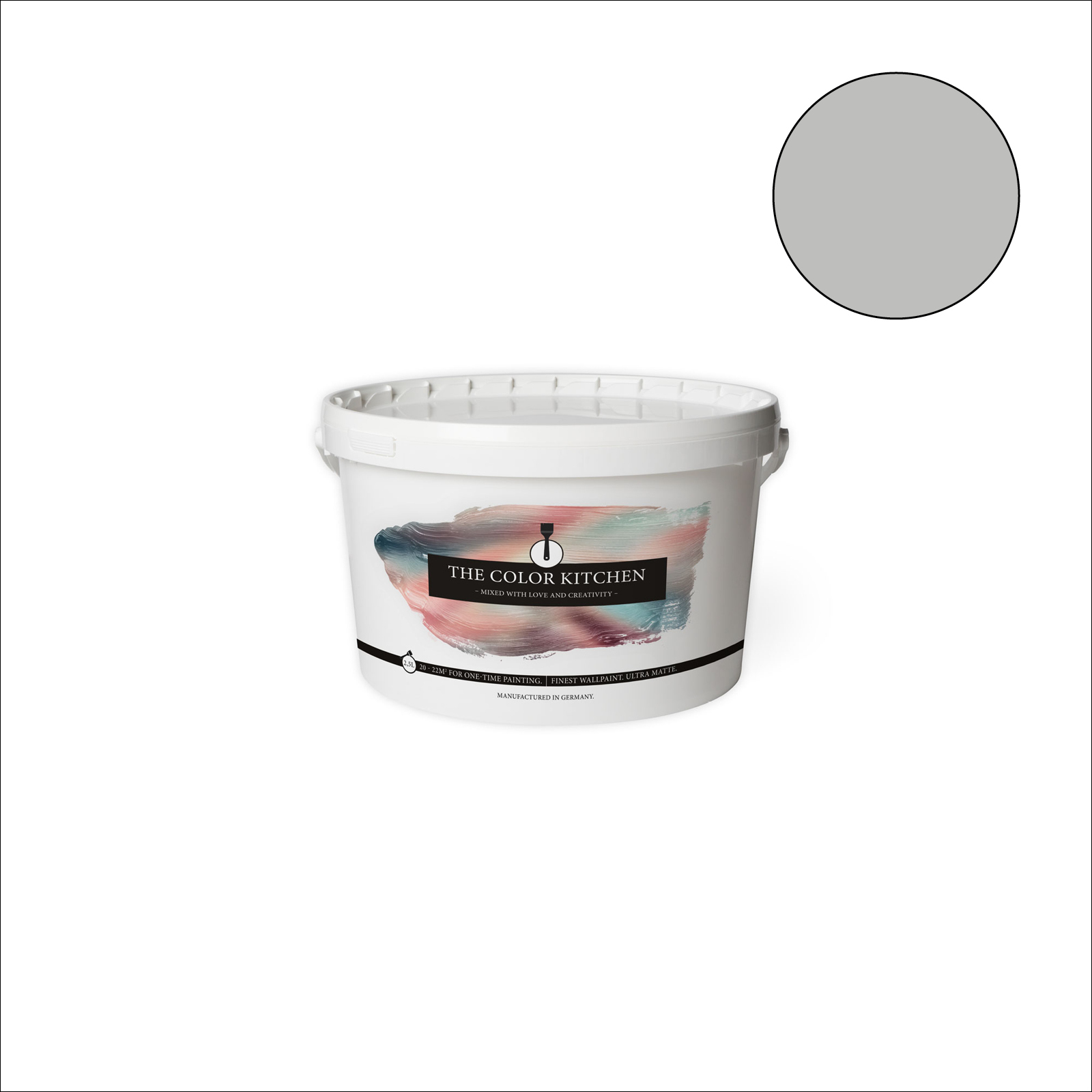 The Color Kitchen Wandfarbe Shady Spice - grau matt - 2,5 Liter