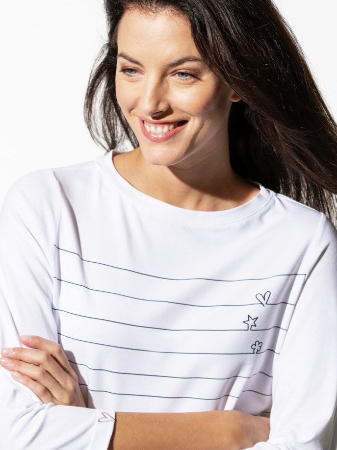 Baumwoll-Shirt Herzblatt