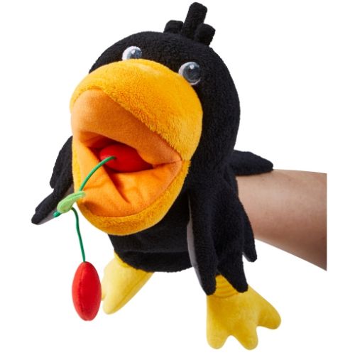 Haba handpop veelvraat raaf