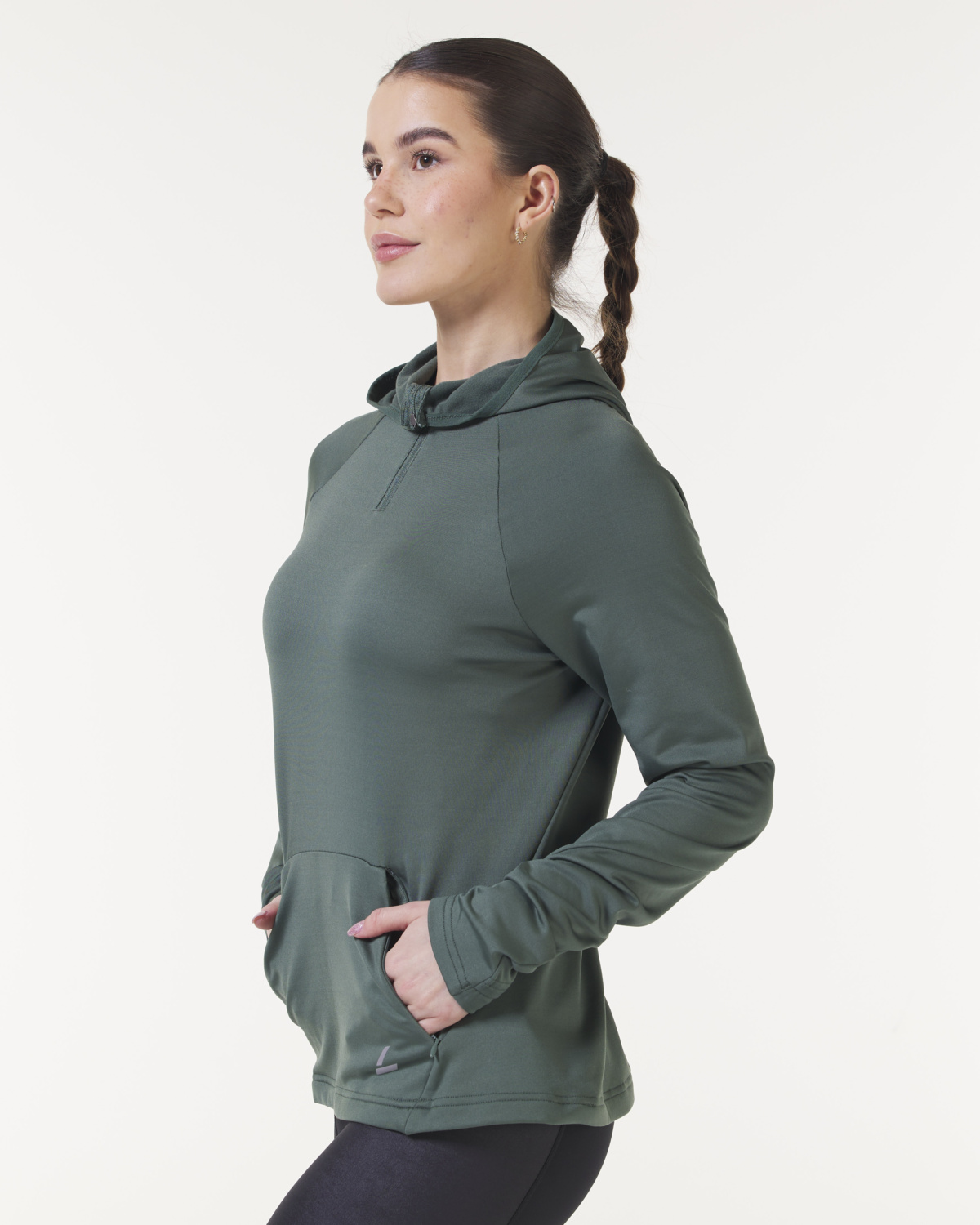 LEVITY Radical Run Tech Hood Greengrey