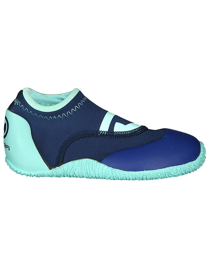 Neopren-Badeschuhe LOW TOPS – BLUE IRIS in dunkelblau/aqua