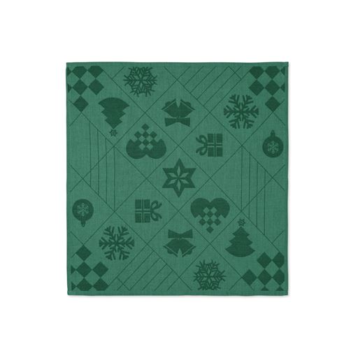 Rosendahl Natale 4-pak Juleservietter, Grøn, 45x45 cm
