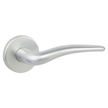 Gamma deurkruk set Palermo rond rozet aluminium