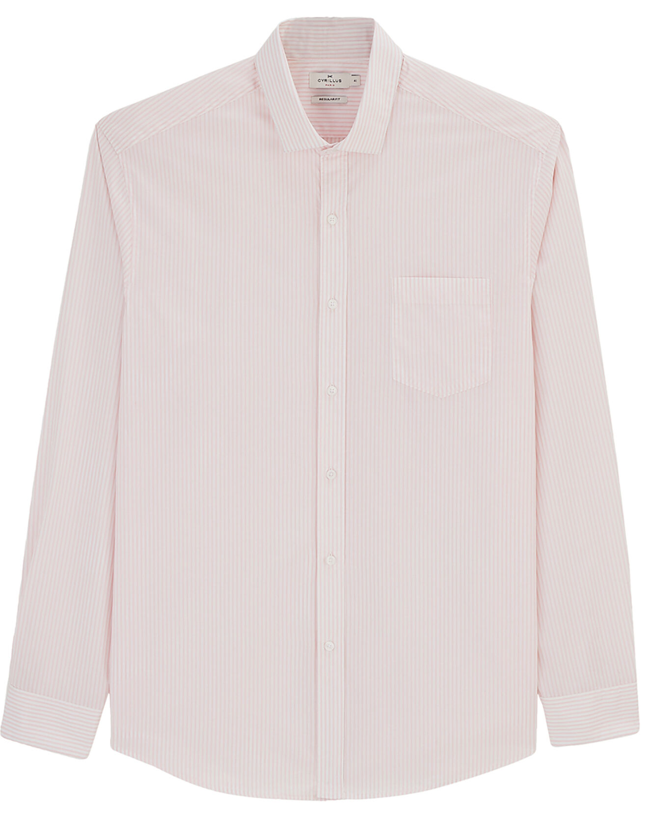 Cyrillus Chemise regular fit rayée  rose clair