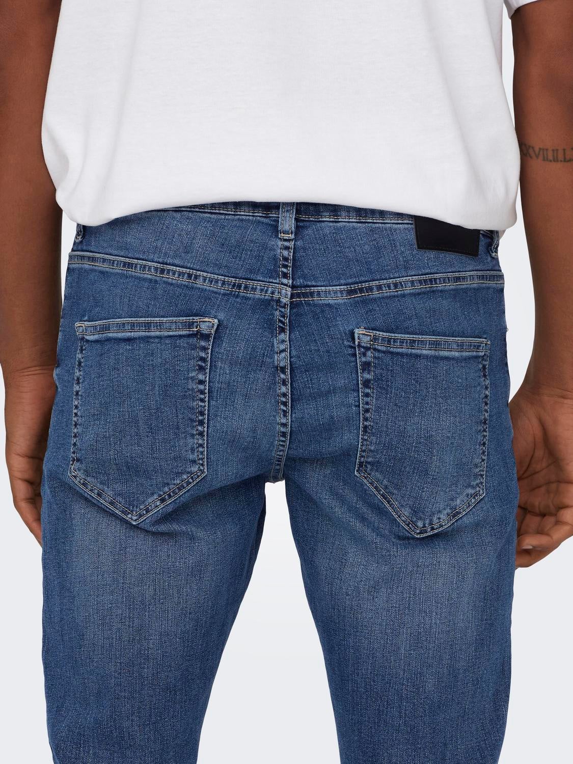 ONSWEFT Mittlere Taille Normal geschnitten Jeans Medium Blue Denim