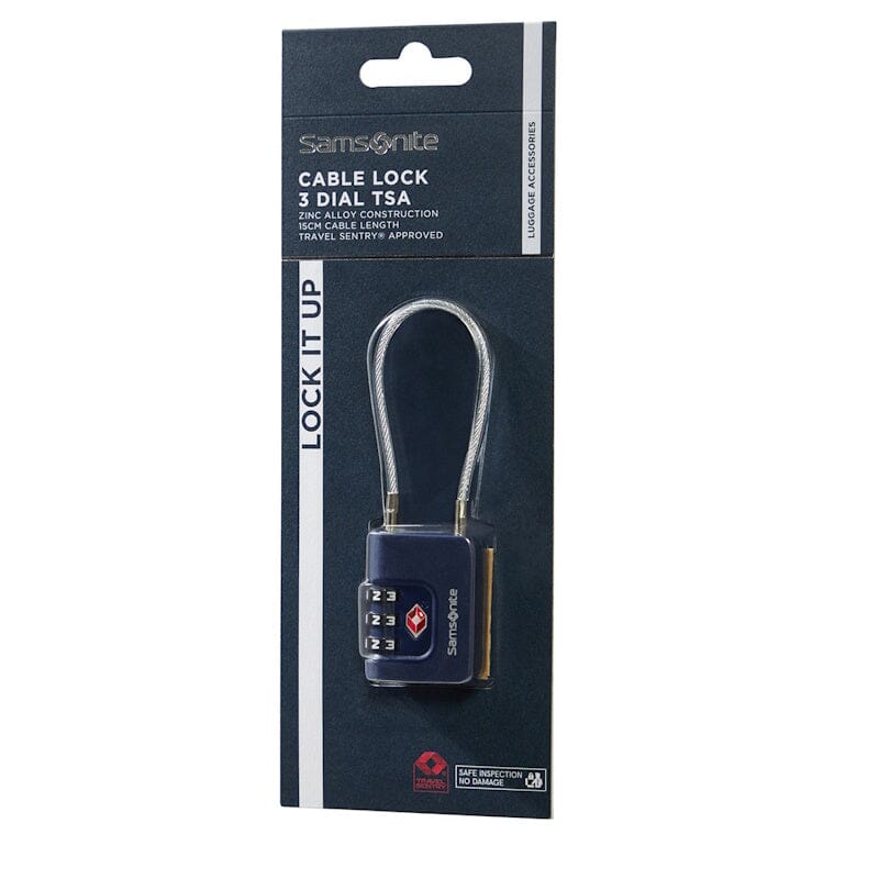 Samsonite TA Revolution Cablelock 3 Dial TSA Midnight Blue