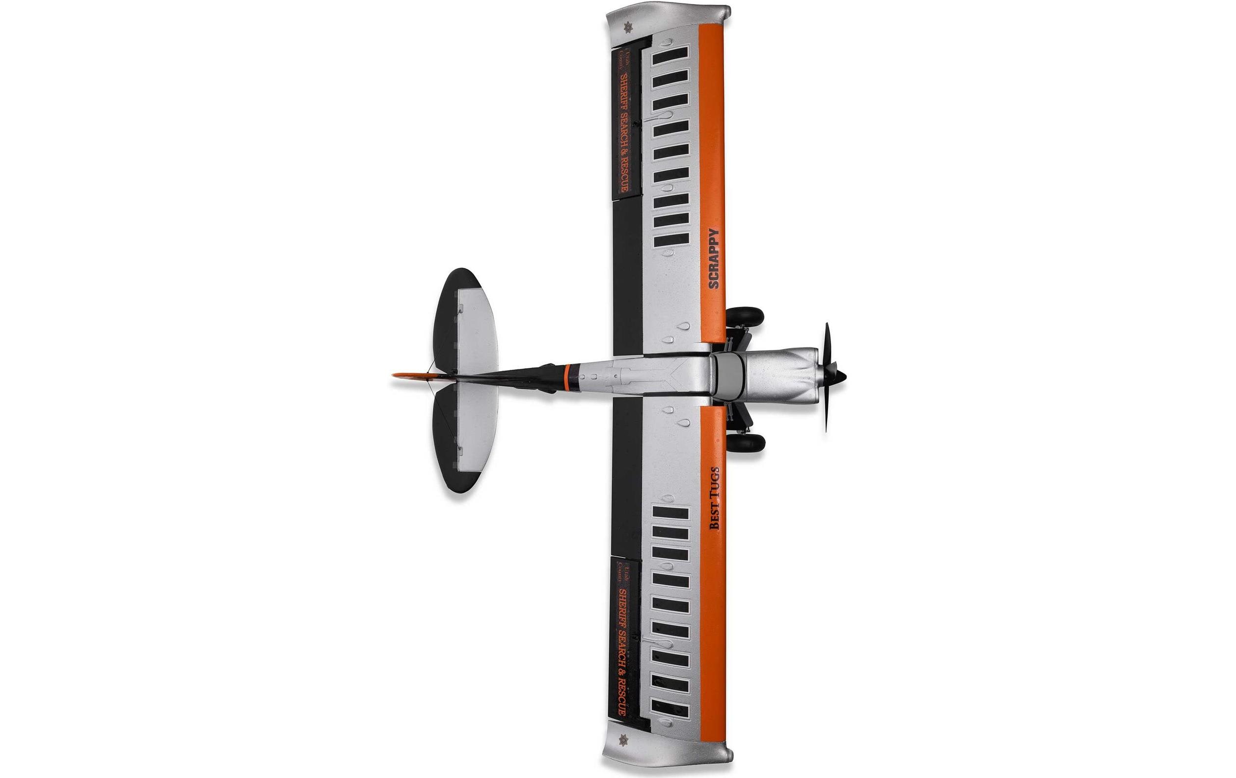 Motorflugzeug Micro Srappy 800 mm EP AS3X & SAFE, BNF Basic<br>Flugmodell im UMX Format