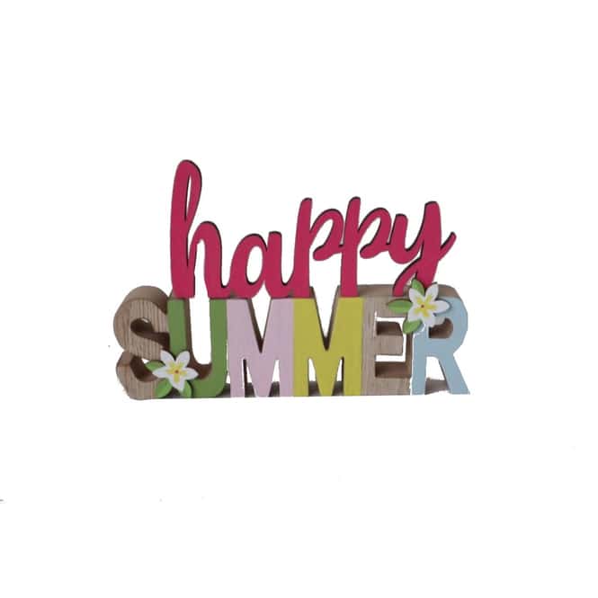 Schriftzug - Happy Summer - ca. 20 x 2 x 13 cm