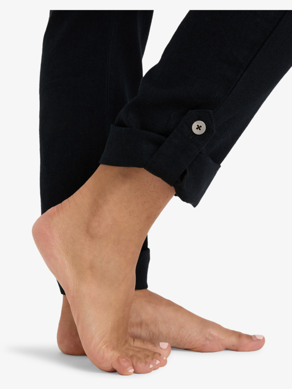 On The Seashore Pantalon cargo Noir Femme