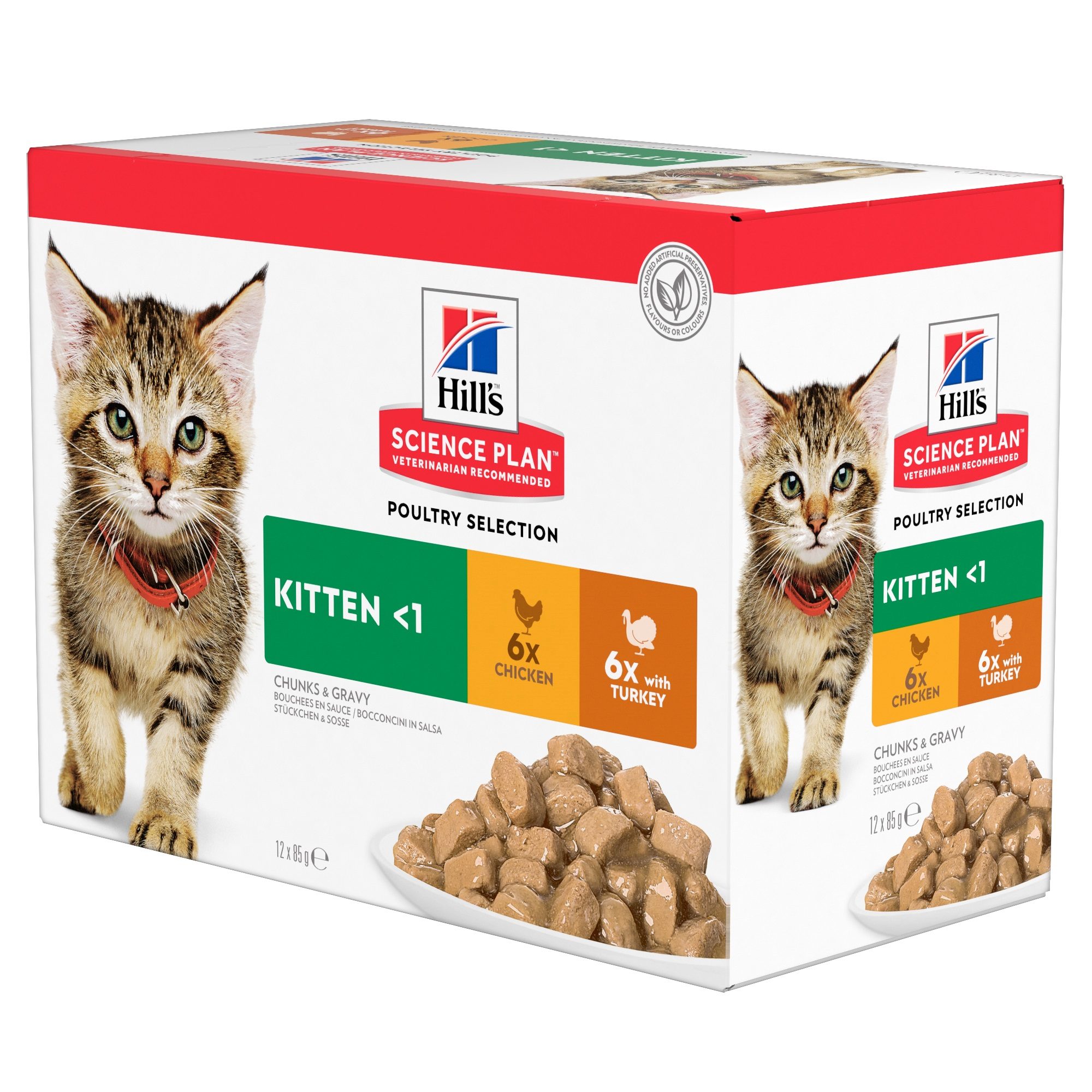 Hill's Science Plan - Kitten - Maaltijdzakje - Poultry Selection